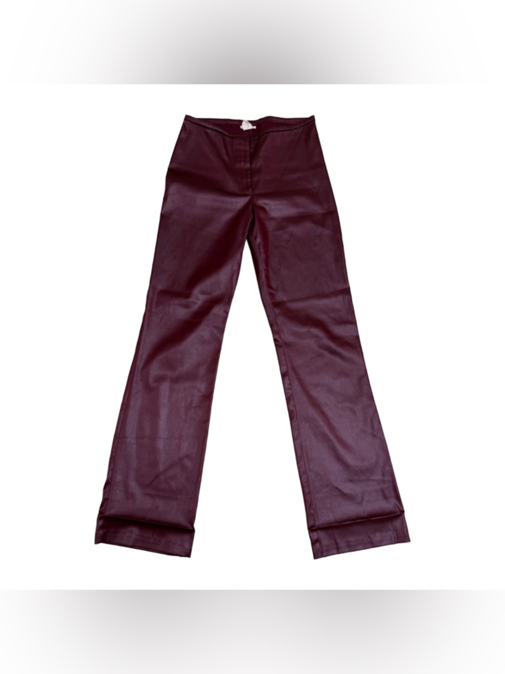 Y2K Charlotte Russ Faux Leather Flare Pants